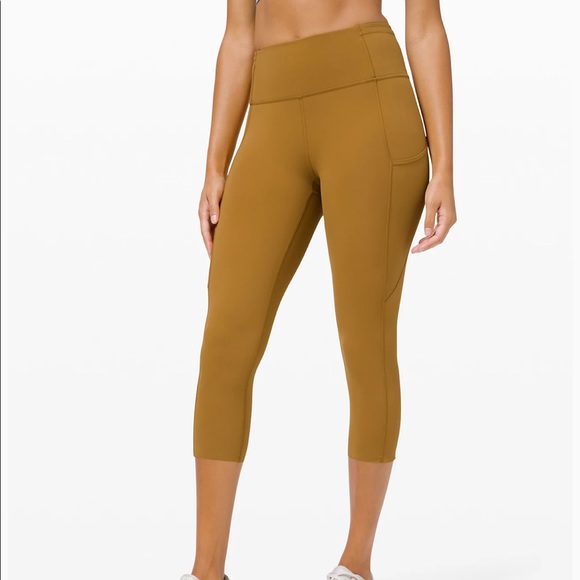 lululemon athletica Pants - NWT Lululemon Fast and Free Crop Size 8 Bronze